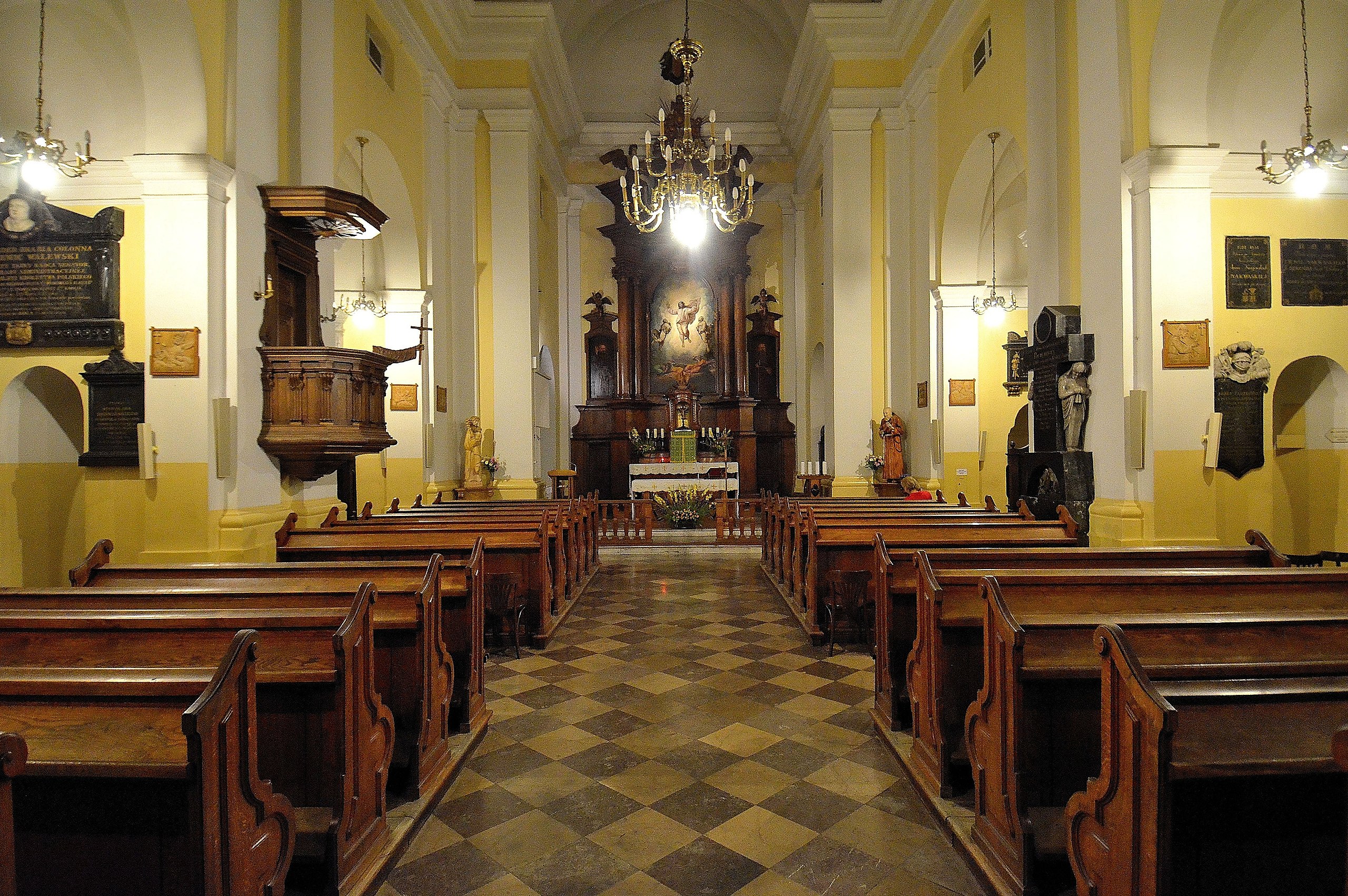 Interior of the Capuchin Church on Miodowa