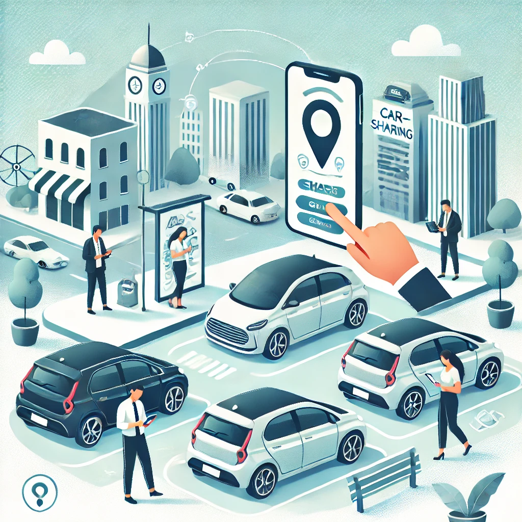 Car Sharing Illustration